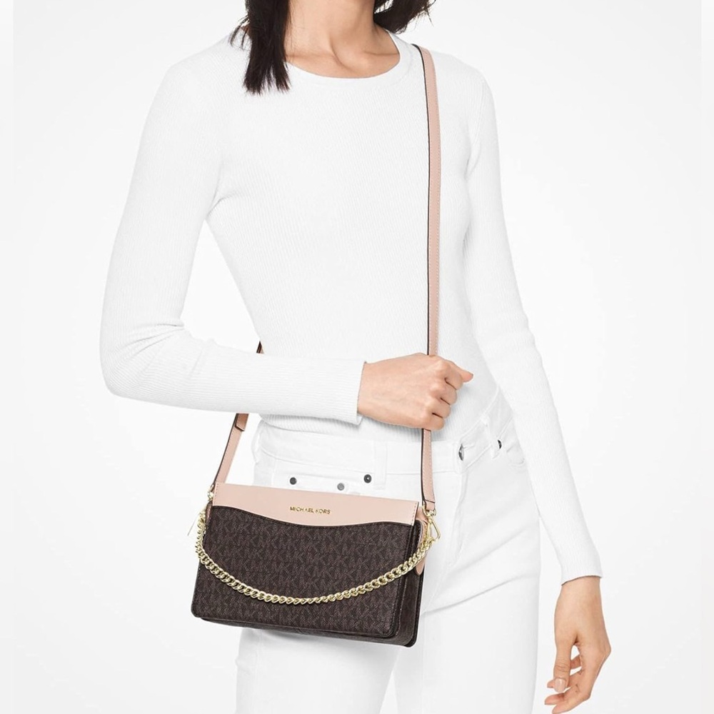 Michael Kors Brown and Pink Crossbody - Picture 2 of 7